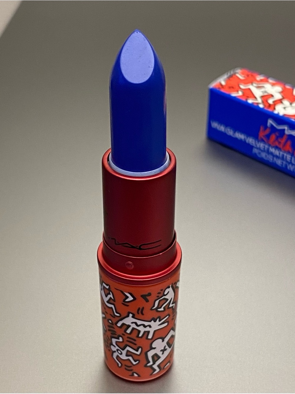 MAC x Keith Haring "Canal Blue” Lipstick ~ Viva Glam
